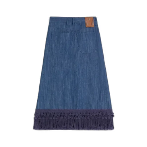Denim Midi Skirt