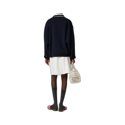 Miu Miu Logo-Embroidered Zipped Jacket