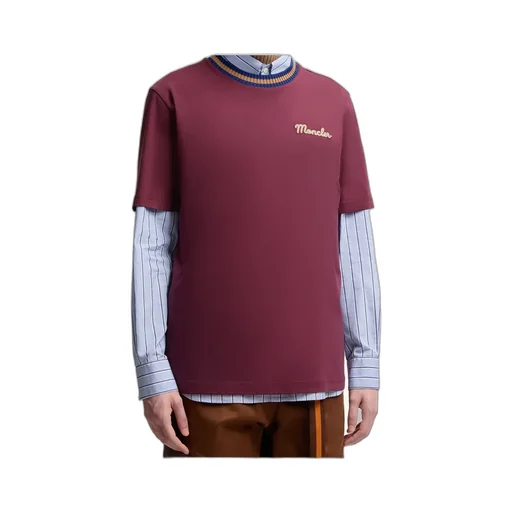 Moncler Logo-Embroidered Crewneck T-Shirt