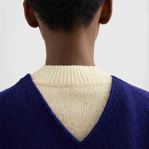 Wool Mock-Neck Sweater