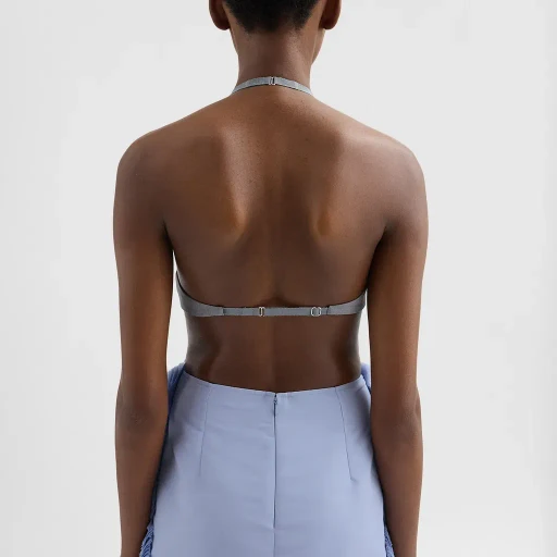 Wool Poplin Halter Top