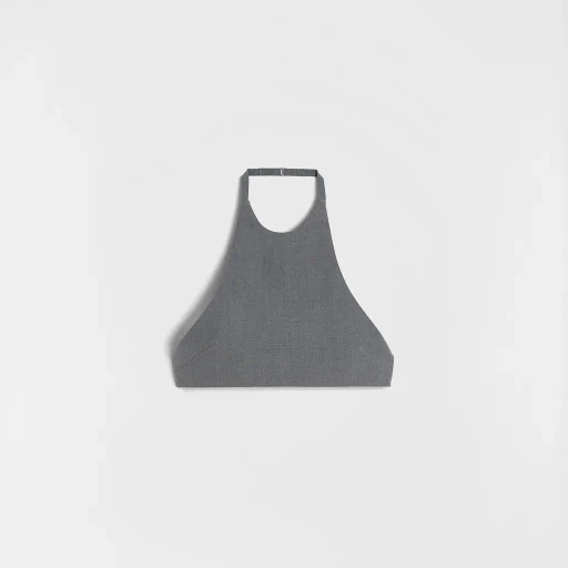 Wool Poplin Halter Top