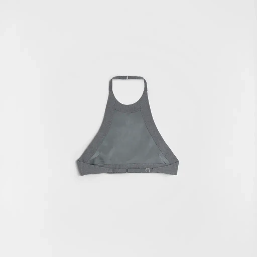 Wool Poplin Halter Top