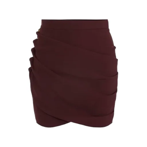 Elisabetta Franchi Drape Detailed Mini Skirt