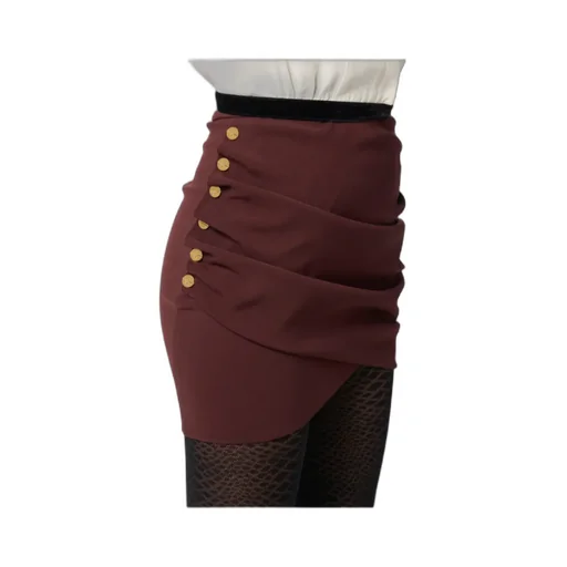 Elisabetta Franchi Drape Detailed Mini Skirt