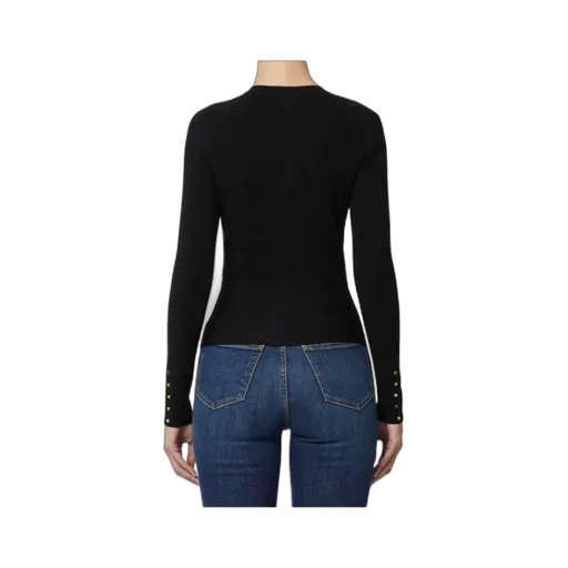 Elisabetta Franchi Crewneck Buttoned Knitted Cardigan