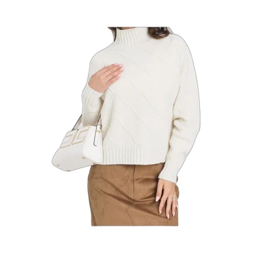 Elisabetta Franchi Logo-Patch High-Neck Jumper