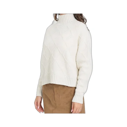 Elisabetta Franchi Logo-Patch High-Neck Jumper