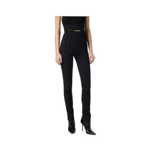 Elisabetta Franchi Belt Detailed Slim Fit Trousers