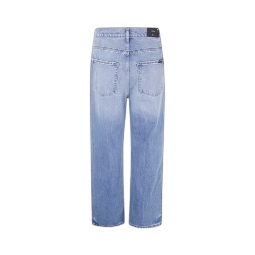 Denim Trousers With Belt Loops