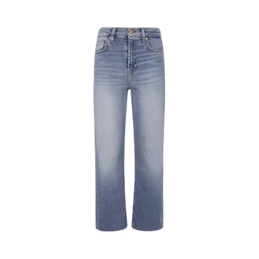 Denim Trousers With Belt Loops