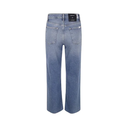 Denim Trousers With Belt Loops