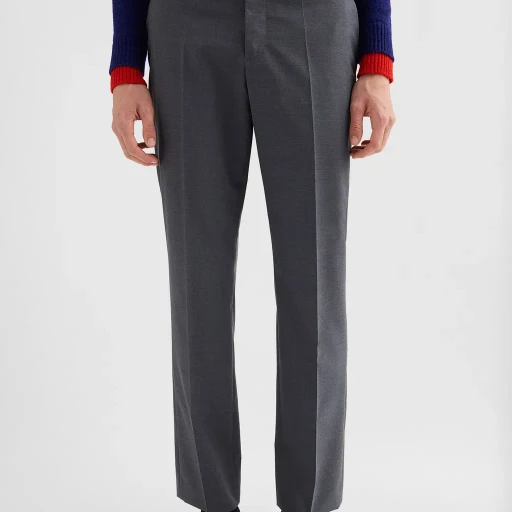 Wool Poplin Trousers