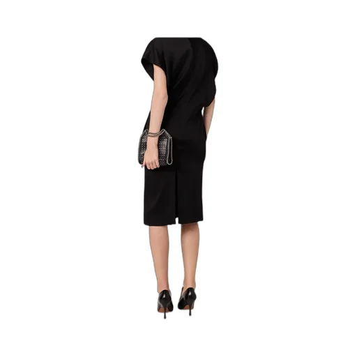 Stella Mccartney Deep V Cap Sleeved Midi Dress