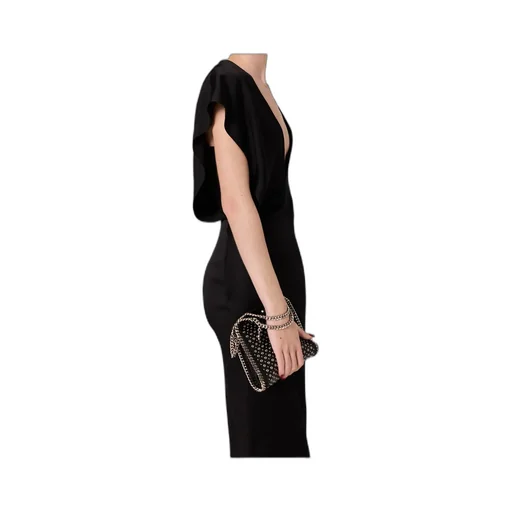 Stella Mccartney Deep V Cap Sleeved Midi Dress