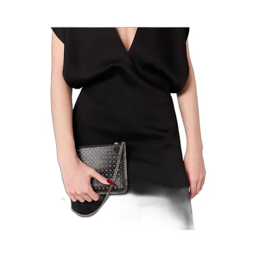 Stella Mccartney Deep V Cap Sleeved Midi Dress