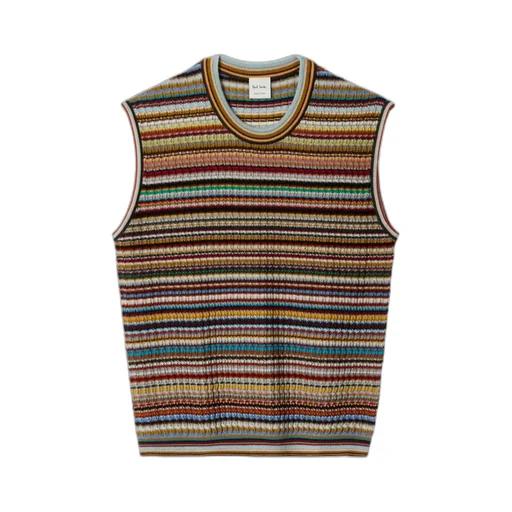 Paul Smith Striped Ribbed Top