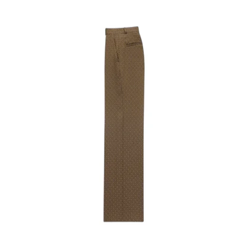 Saint Laurent Medallion Jacquard Mid-Rise Pants