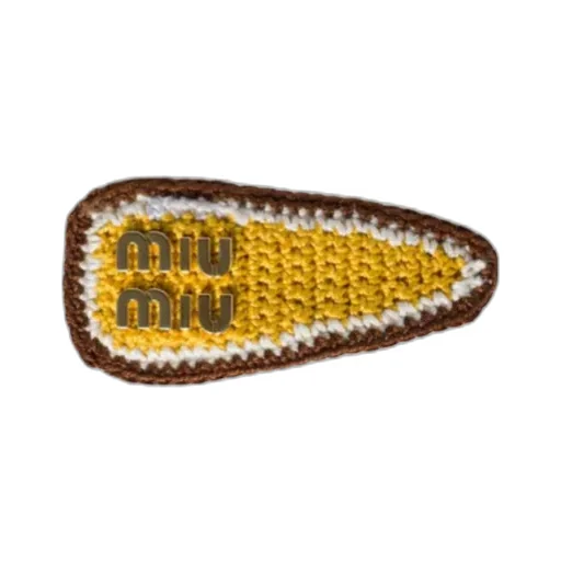 Miu Miu Logo-Lettering Crochet Hair Clip