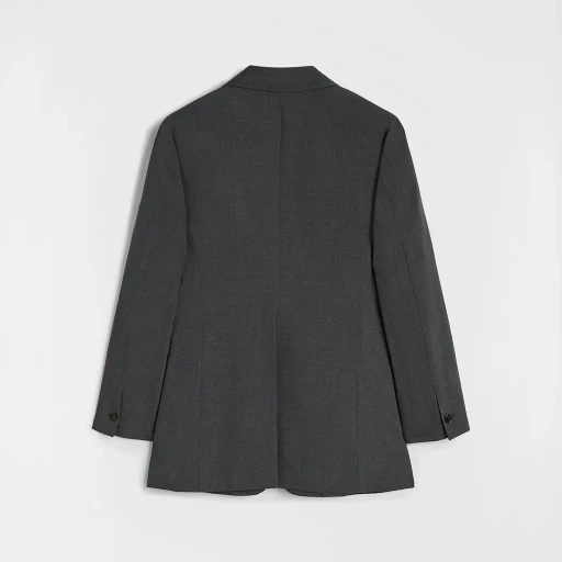 Wool Poplin Tailored Jacket