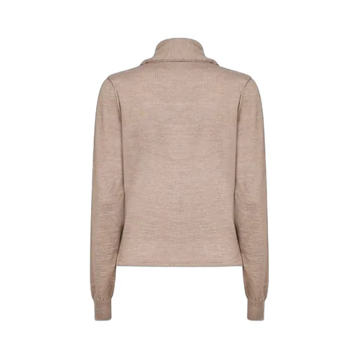 Scarf Detailed Buttoned Knitted Cardigan
