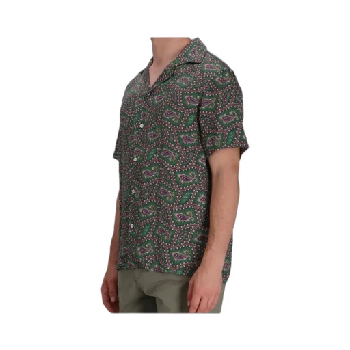 Paisley-Print Short-Sleeve Shirt