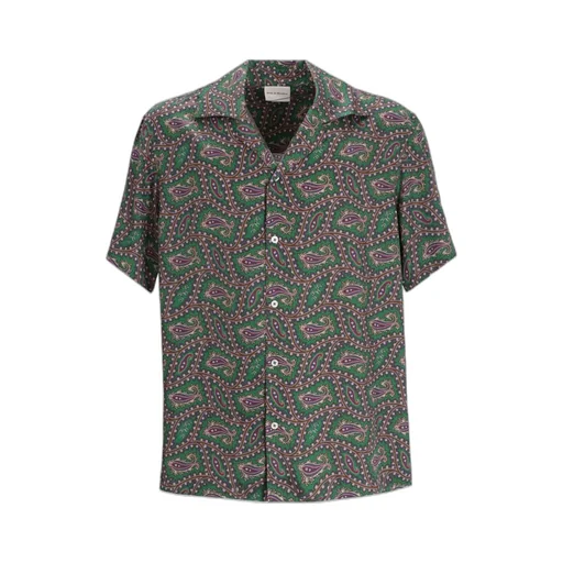 Paisley-Print Short-Sleeve Shirt
