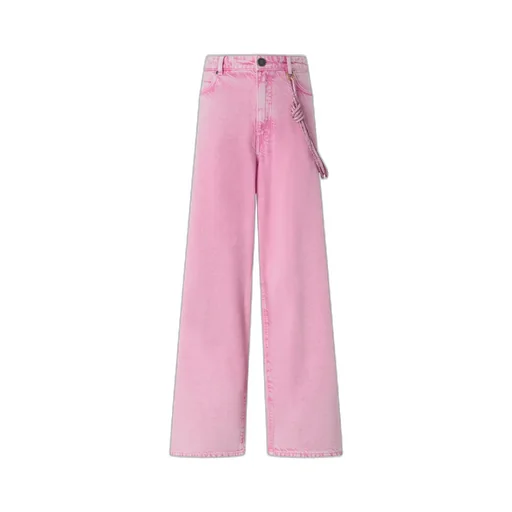 Knotted Wide-Leg Jeans