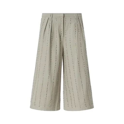 Embellished Cropped Trousers