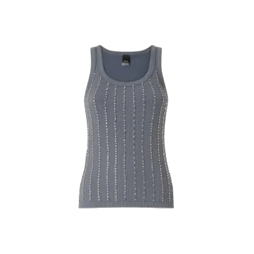 Embellished Ribbed Tank Top