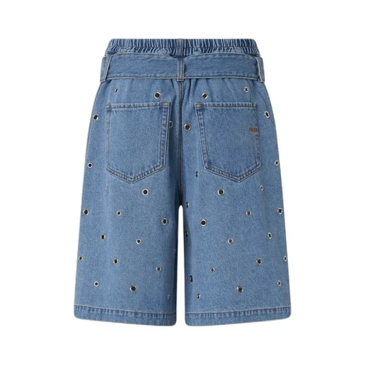 Eyelet Belted Skirt