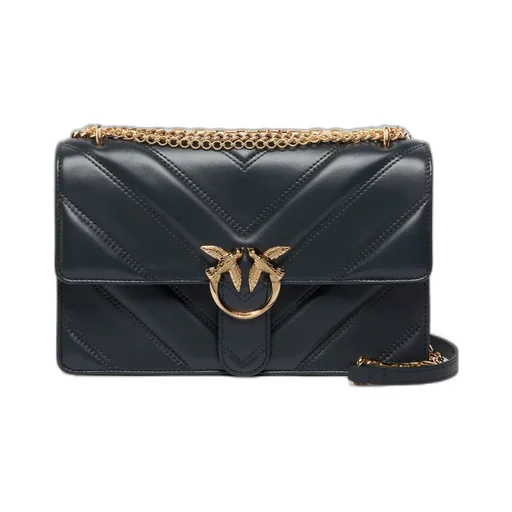 Logo Quilted Shoulder Bag