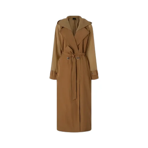 Hooded Belted Coat
