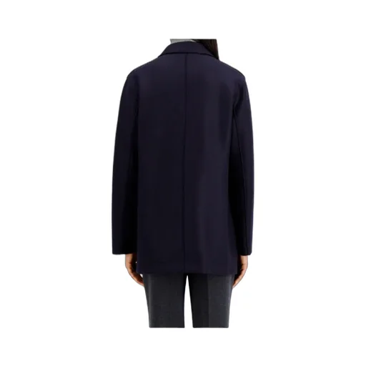 Gold-Button Double-Breasted Coat