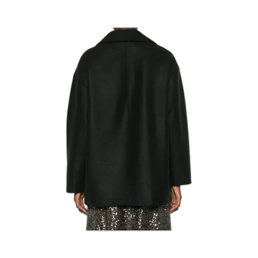 Virgin-Wool Double-Breasted Coat