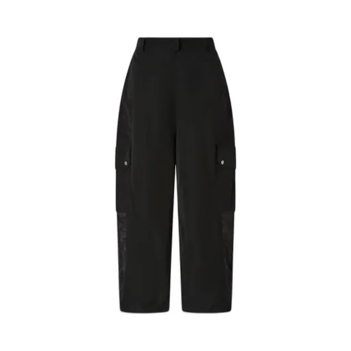 Cargo-Pocket Cropped Trousers