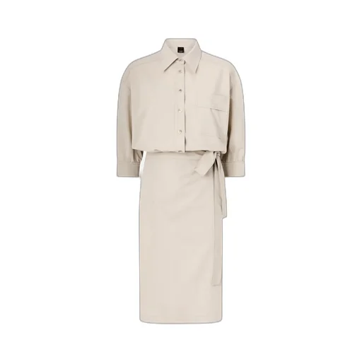 Tie-Waist Shirt Dress