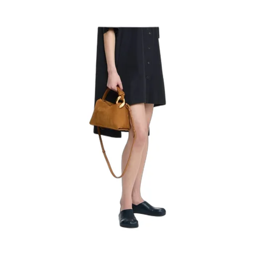 Jwa Corner Suede Tote Bag