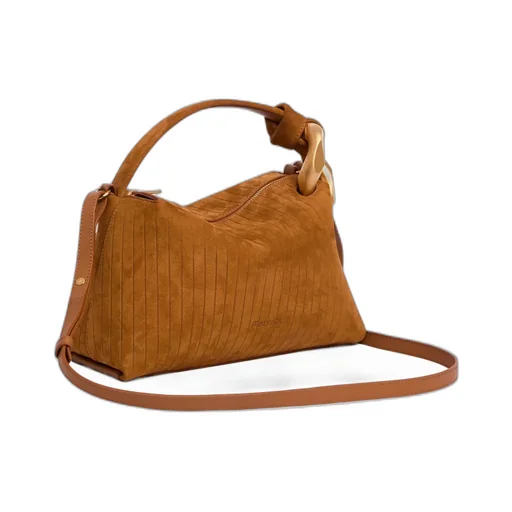 Jwa Corner Suede Tote Bag