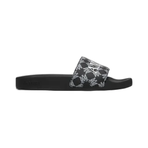 Amiri Logo-Plaque Slip-On Slides