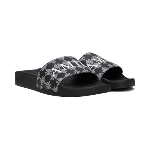 Amiri Logo-Plaque Slip-On Slides