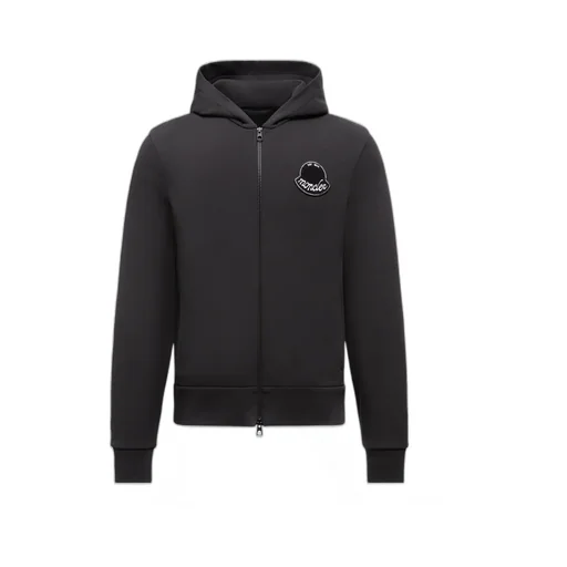 Moncler Logo Patch Zipped Hoodie