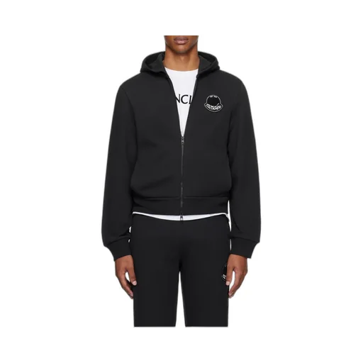Moncler Logo Patch Zipped Hoodie