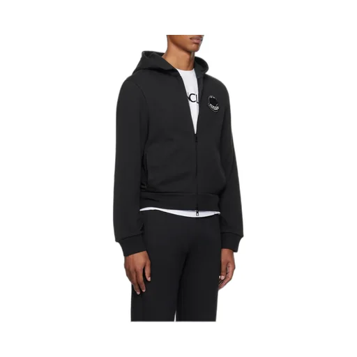 Moncler Logo Patch Zipped Hoodie