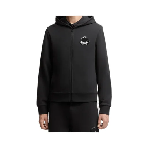Moncler Logo Patch Zipped Hoodie