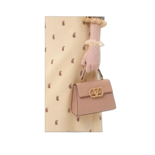 Valentino Vsling Foldover Top Small Tote Bag