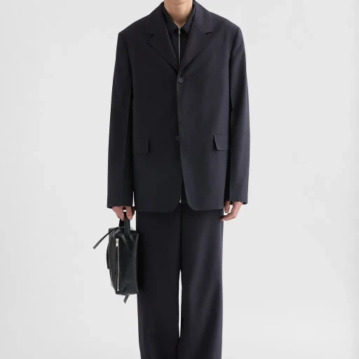 Wool Poplin Trousers