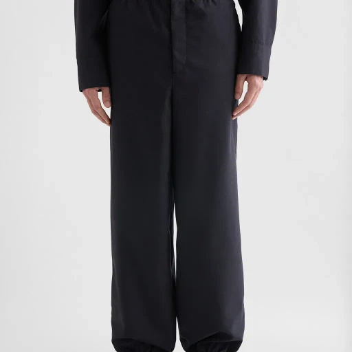 Wool Poplin Trousers