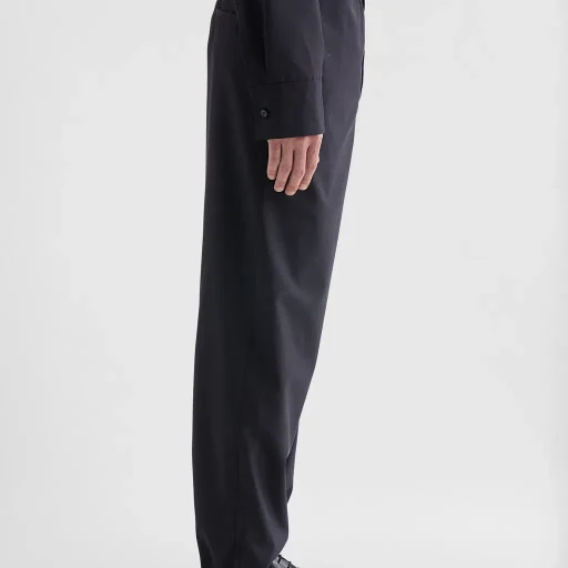 Wool Poplin Trousers