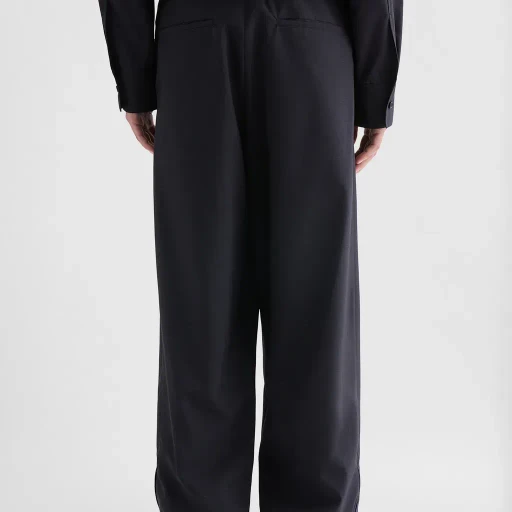 Wool Poplin Trousers